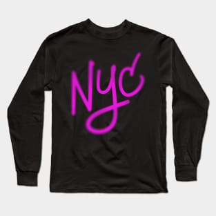 New York City graffiti tag art Long Sleeve T-Shirt